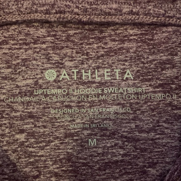 Athleta Uptempo II Elevate Hoodie in Heathered Plum Sz M - Picture 7 of 8